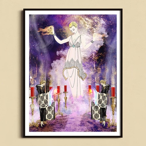 Aphromighty The 50ft Wiccan Framed & Mounted Print