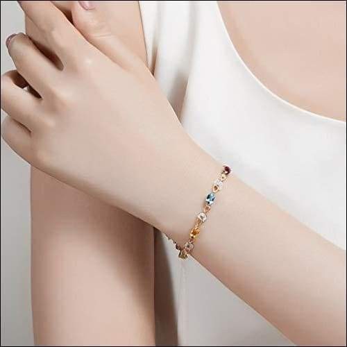 Aquamarine Amethyst Topaz Sapphire Diamond Bracelet (4)