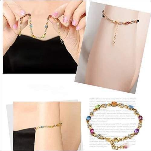 Aquamarine Amethyst Topaz Sapphire Diamond Bracelet (5)