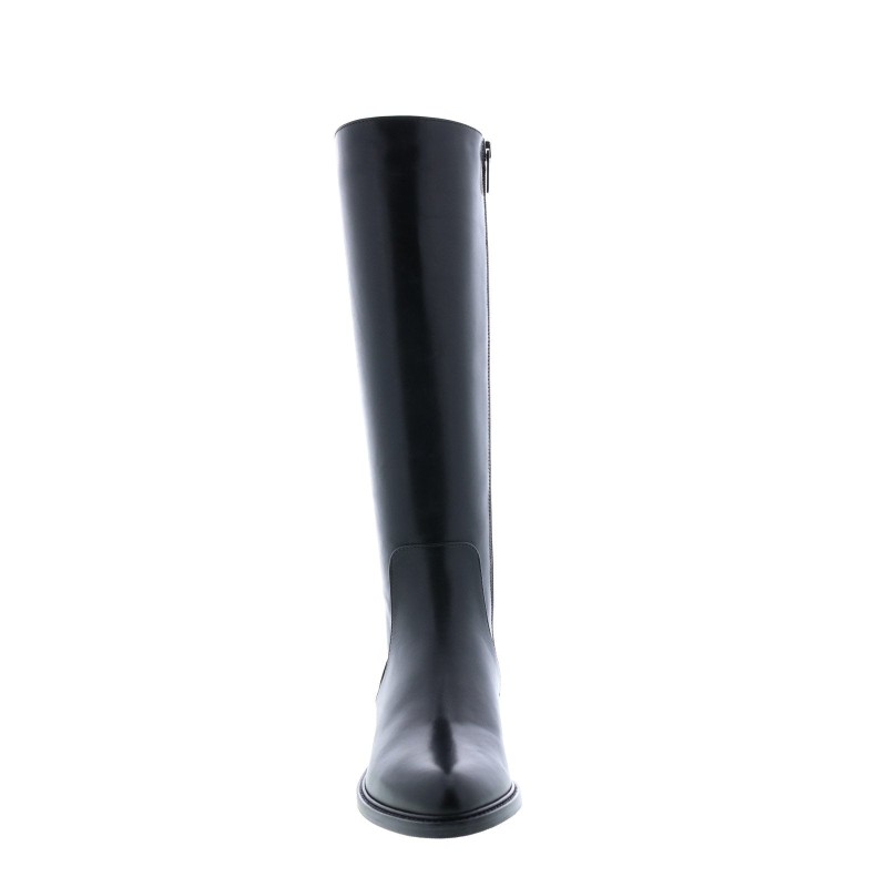 Aquatalia Geneva Calf Elastic 34l0693-blk Womens Black Leather Zipper Knee High Boots (3)