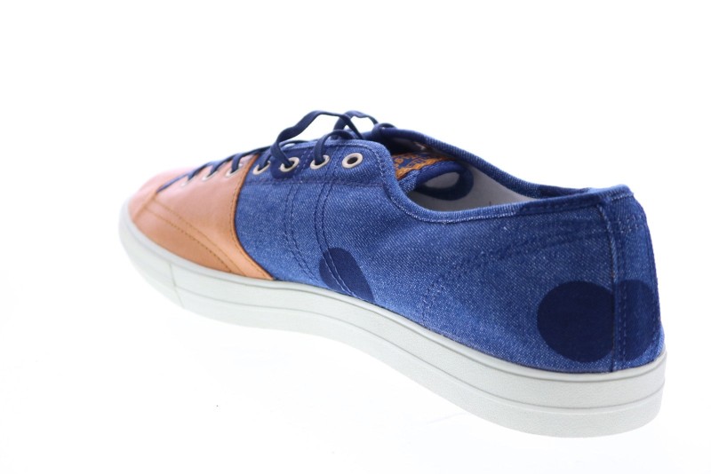 Asics Badminton 68 D5u3n Mens Blue Canvas Lace Up Lifestyle Sneakers Shoes (2)
