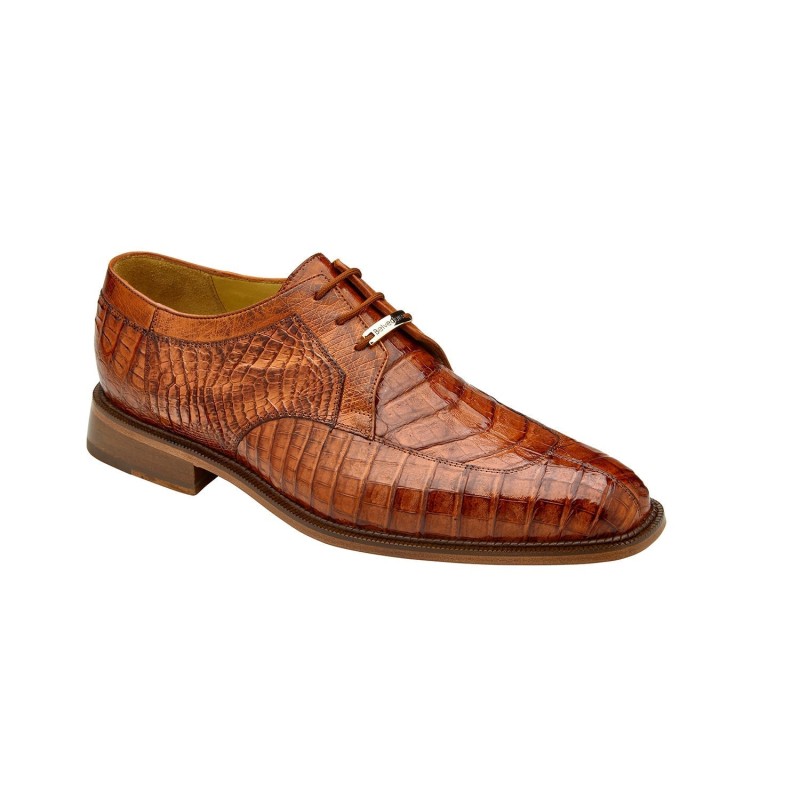 Belvedere P32 Susa Men's Shoes Antique Sport Exotic Genuine Caiman Crocodile Derby Split-toe Oxfords (bv3061) (2)