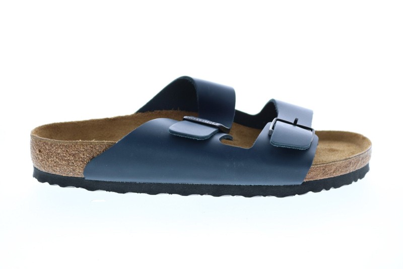 Birkenstock Arizona 51151 Mens Blue Leather Flip-flops Sandals Shoes (2)