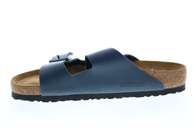 Birkenstock Arizona 51151 Mens Blue Leather Flip-flops Sandals Shoes (5)