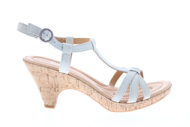 Born Crown Myndy N07201 Womens White Suede Hook & Loop Slingback Sandals Shoes (2)