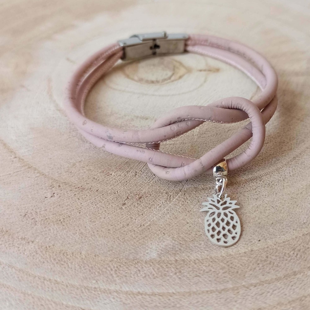Bracelet En Liège, Ananas (4)