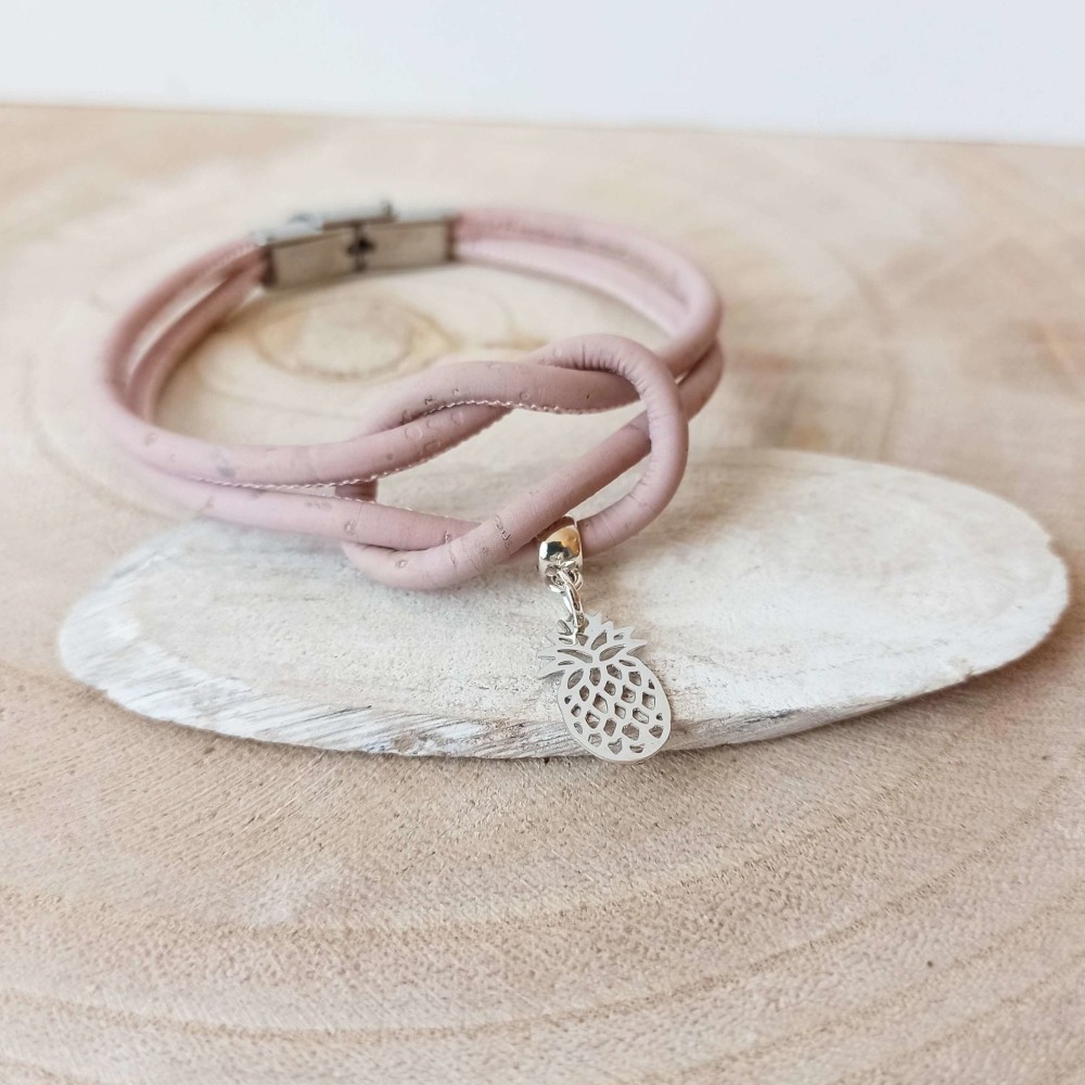 Bracelet En Liège, Ananas (5)