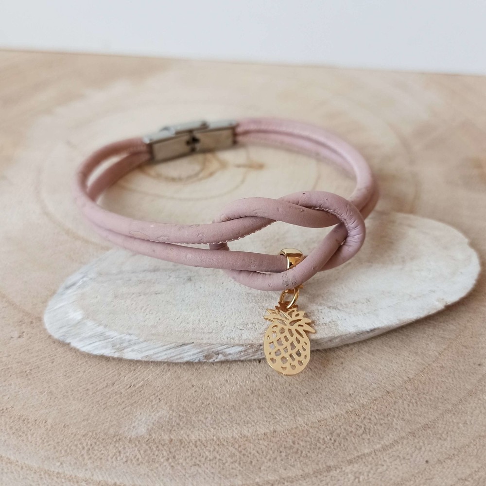 Bracelet En Liège, Ananas (8)
