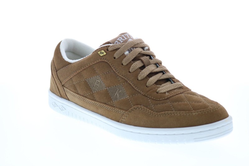 British Knights Quilts Bmquils-2584 Mens Brown Suede Lifestyle Sneakers Shoes