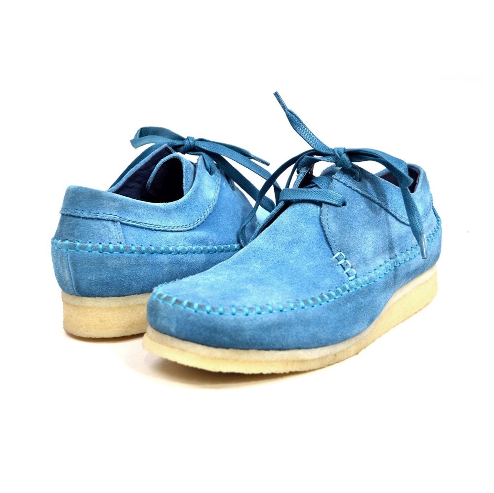 British Walkers Somerset Men's Leather And Suede Weaver Style Crepe Sole Shoes