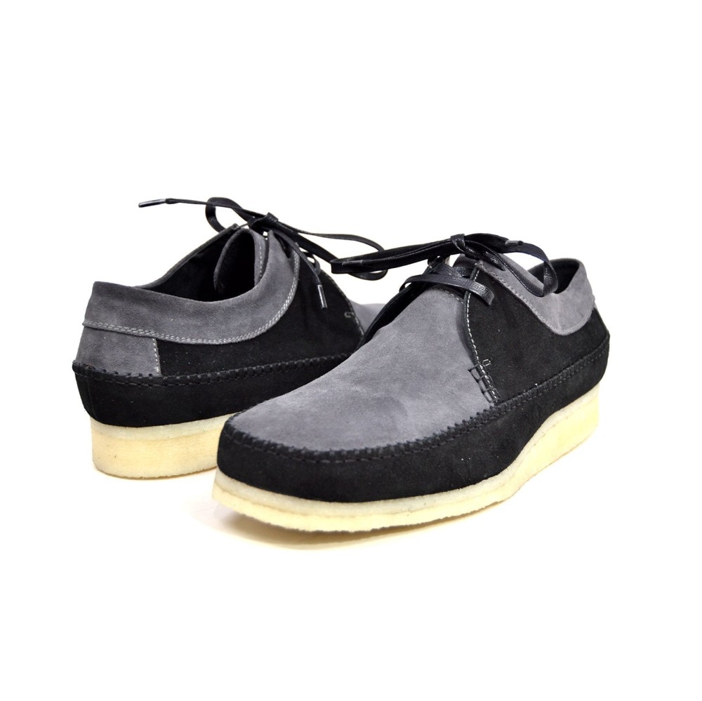 British Walkers Somerset Men's Leather And Suede Weaver Style Crepe Sole Shoes (2)