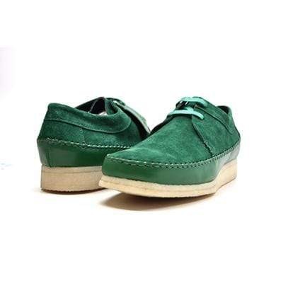 British Walkers Somerset Men's Dark Green Suede Weaver Style Crepe Sole Shoes