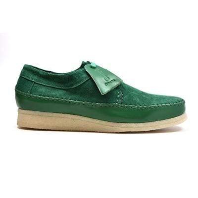 British Walkers Somerset Men's Dark Green Suede Weaver Style Crepe Sole Shoes (2)
