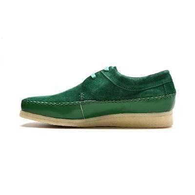 British Walkers Somerset Men's Dark Green Suede Weaver Style Crepe Sole Shoes (5)