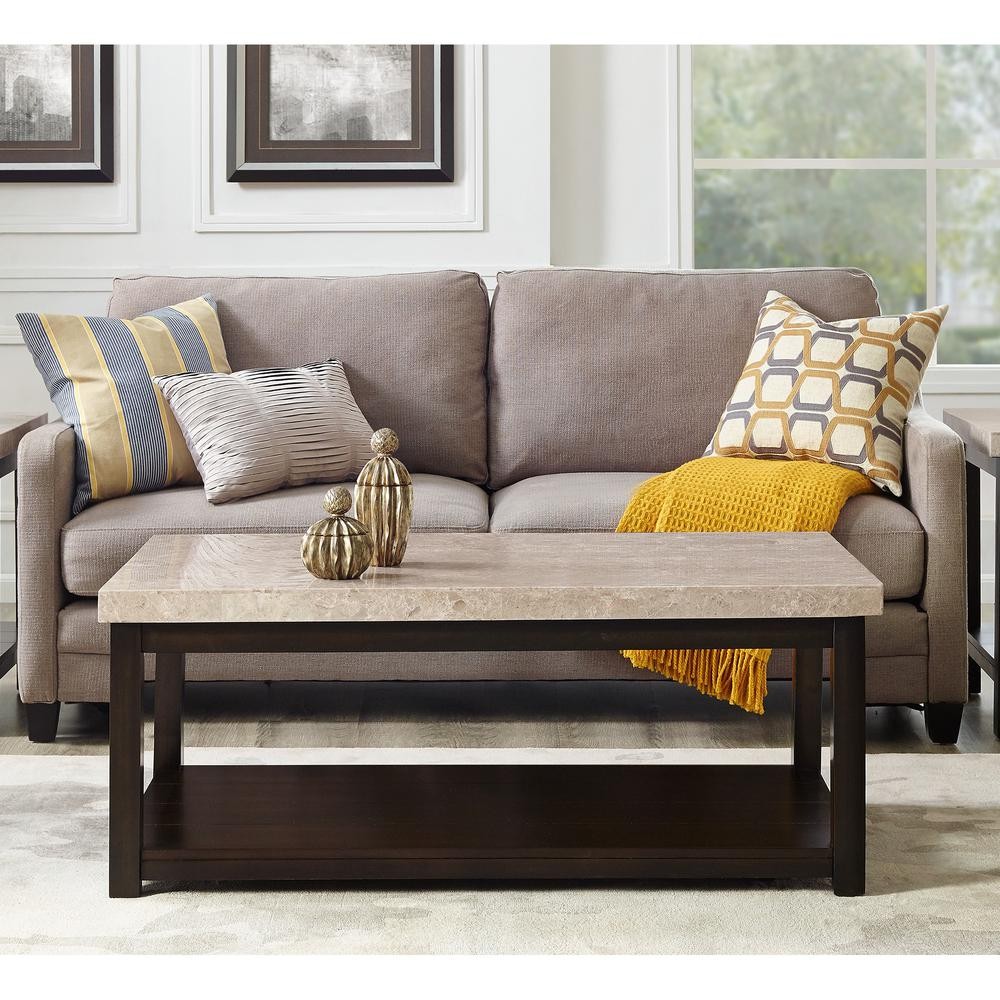 Caleb Coffee Table W/ Marble Top (5)