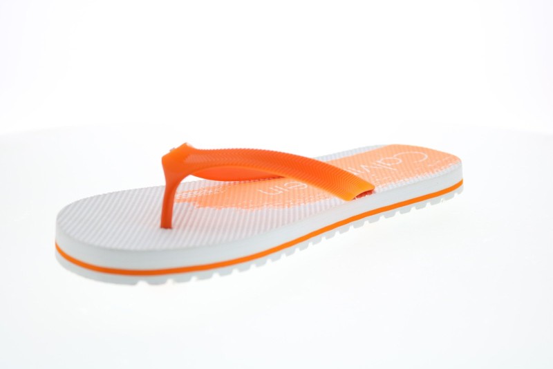 Calvin Klein Stewart Jelly 34s1582-wgf Mens Orange Synthetic Flip-flops Sandals Shoes (4)