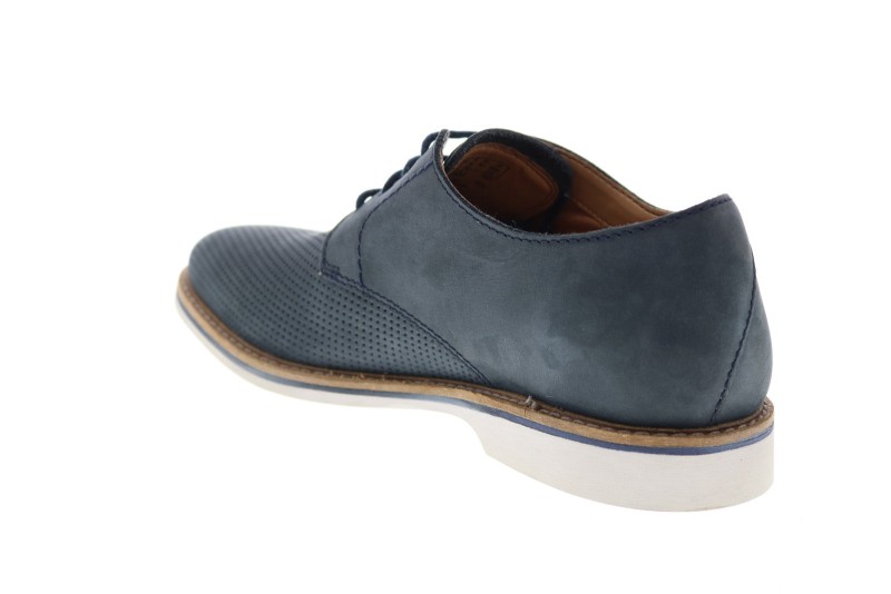 Clarks Atticus Lace 26149705 Mens Blue Nubuck Oxfords & Lace Ups Plain Toe Shoes (2)