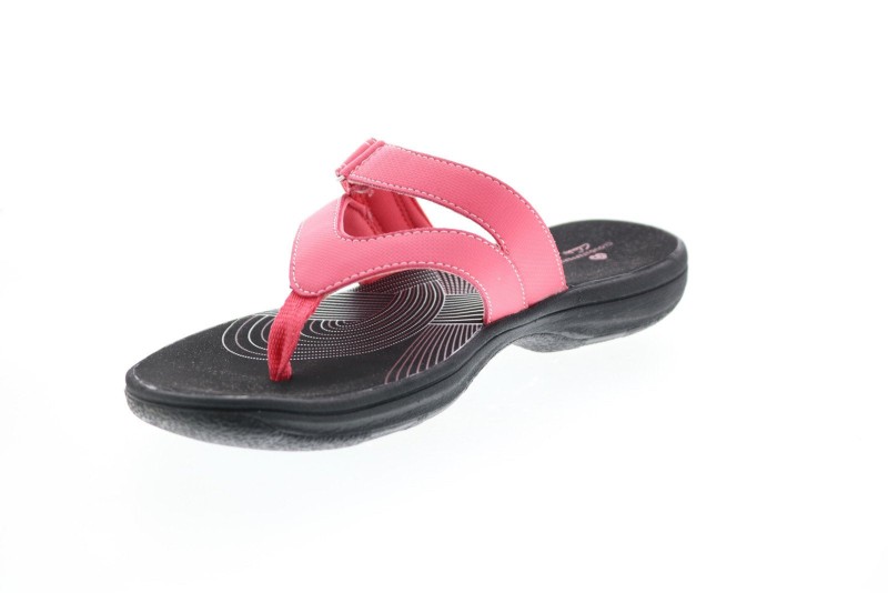 Clarks Brinkley Marin 26150263 Womens Pink Flip-flops Sandals Shoes (4)