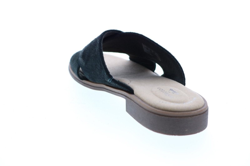 Clarks Declan Ivy 26150055 Womens Black Canvas Slides Sandals Shoes (2)