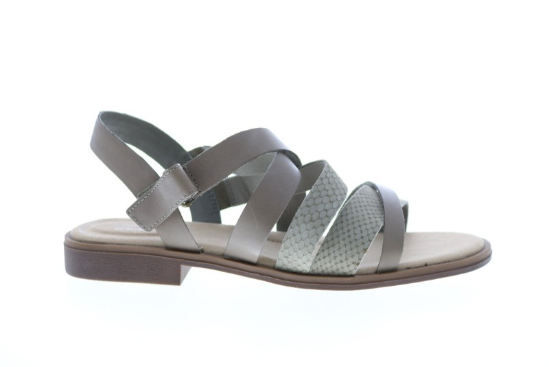 Clarks Declan Mix 26150001 Womens Gray Leather Gladiator Sandals Shoes (2)