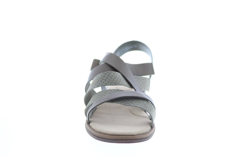 Clarks Declan Mix 26150001 Womens Gray Leather Gladiator Sandals Shoes (3)
