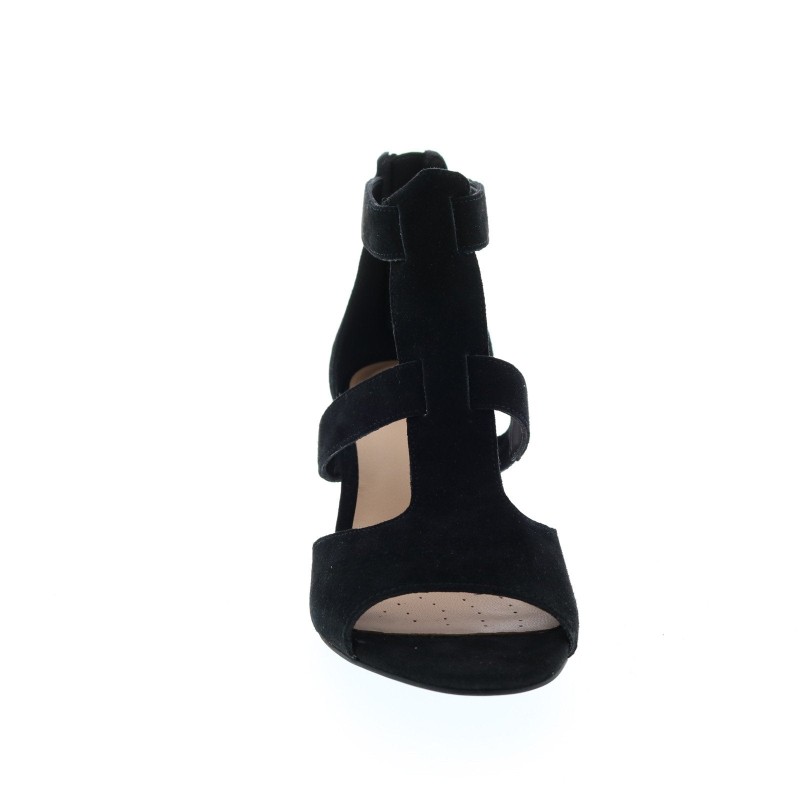 Clarks Deloria Fae 26140652 Womens Black Leather Slip On Pumps Heels Shoes (3)