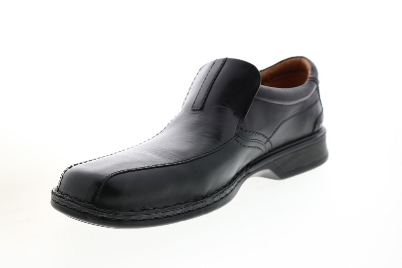 Clarks Escalade Step 26113918 Mens Black Wide Leather Loafers Casual Shoes (4)