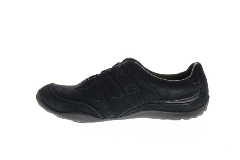 Clarks Haley Gem 26150115 Womens Black Suede Lifestyle Sneakers Shoes (5)