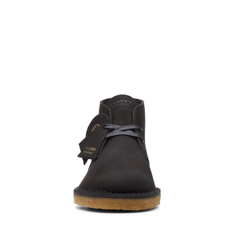 Clarks Mens Desert Boot Black Vegan (3)