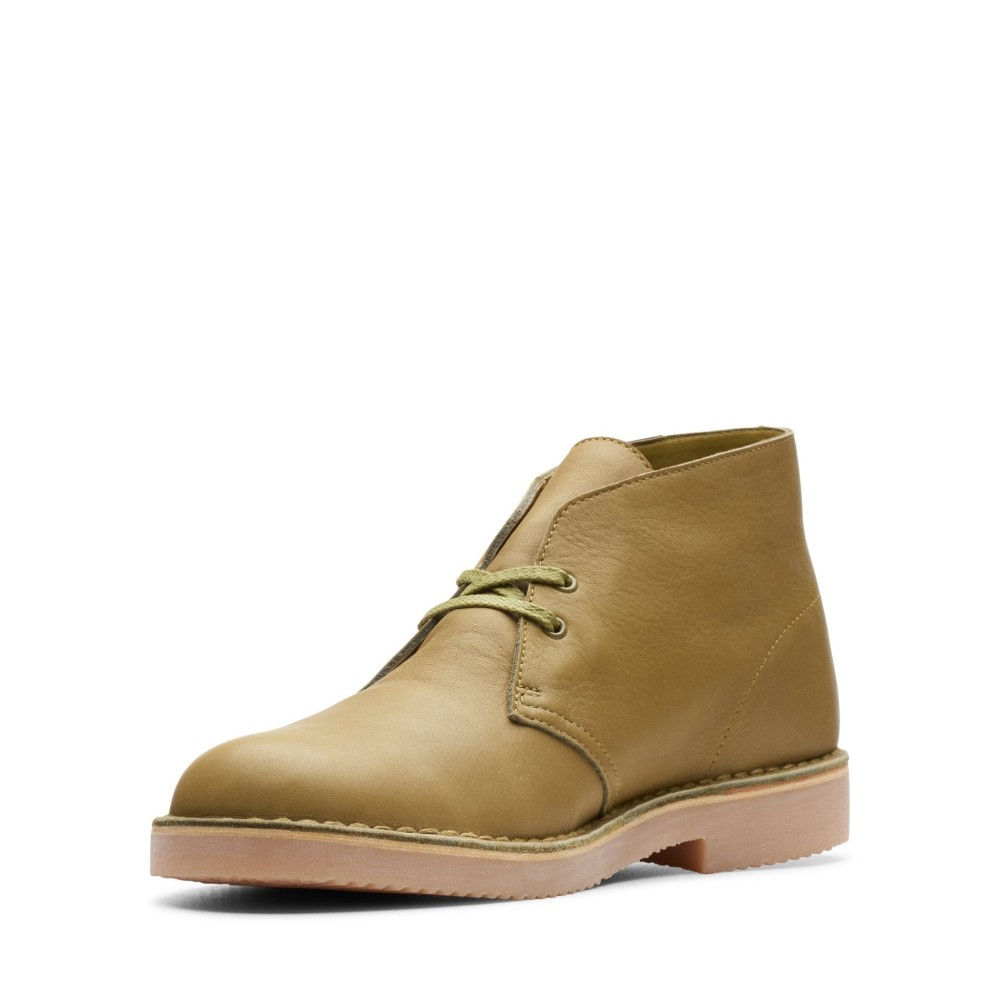 Clarks Originals Desert Boot Gtx Men's Khaki Green Leather 26144315 (4)