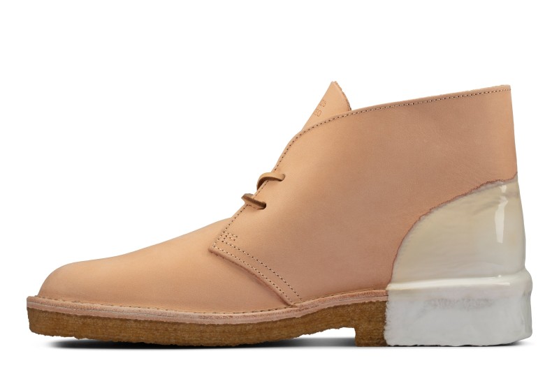 Clarks Mens Desert Boot Natural White 26159091 (4)