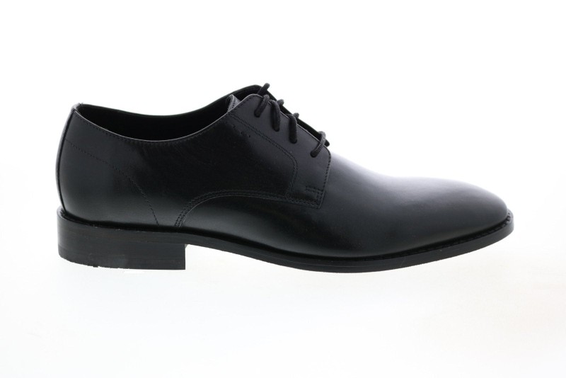 Clarks Nantasket Fly 26133368 Mens Black Wide Plain Toe Oxfords Shoes (2)