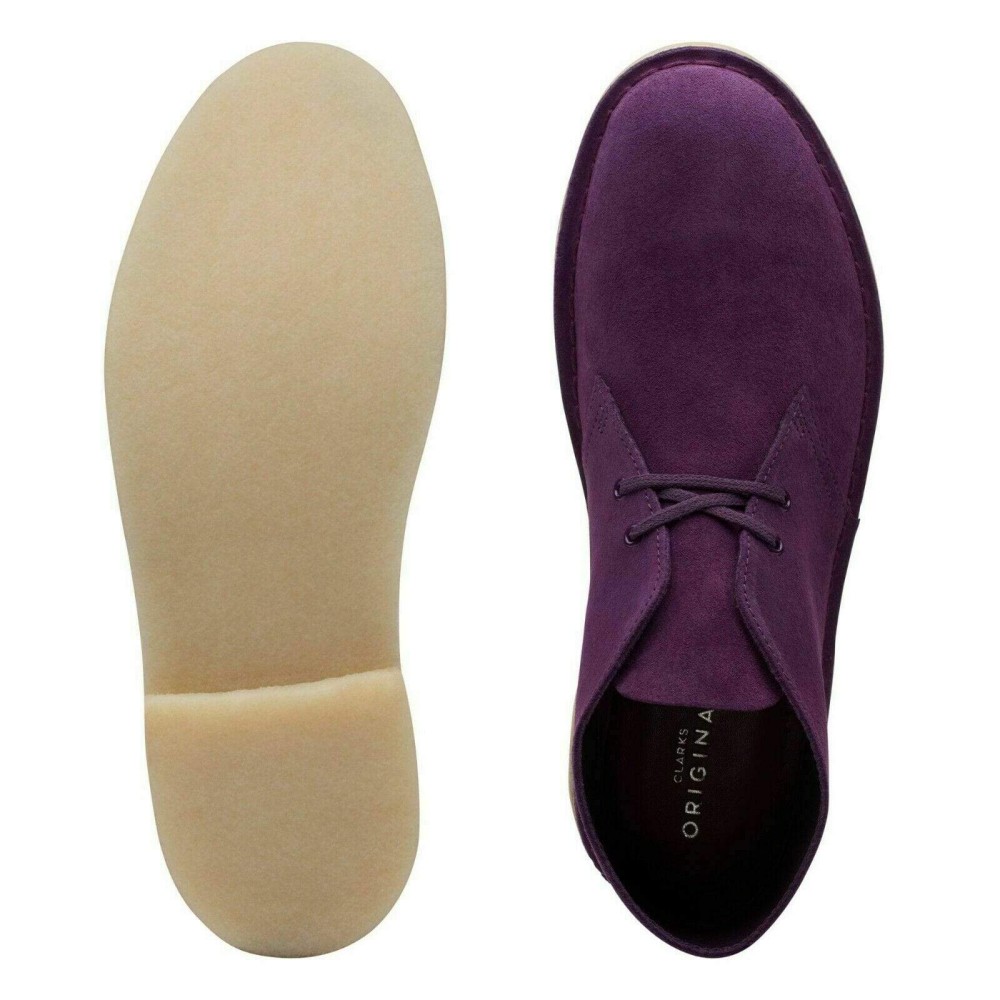 Clarks Originals Desert Boot Men's Purple Suede 26144167 (3)