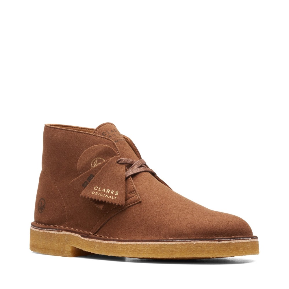 Clarks Originals Desert Boots Men's Brown Vegan Leather 26162423 (2)