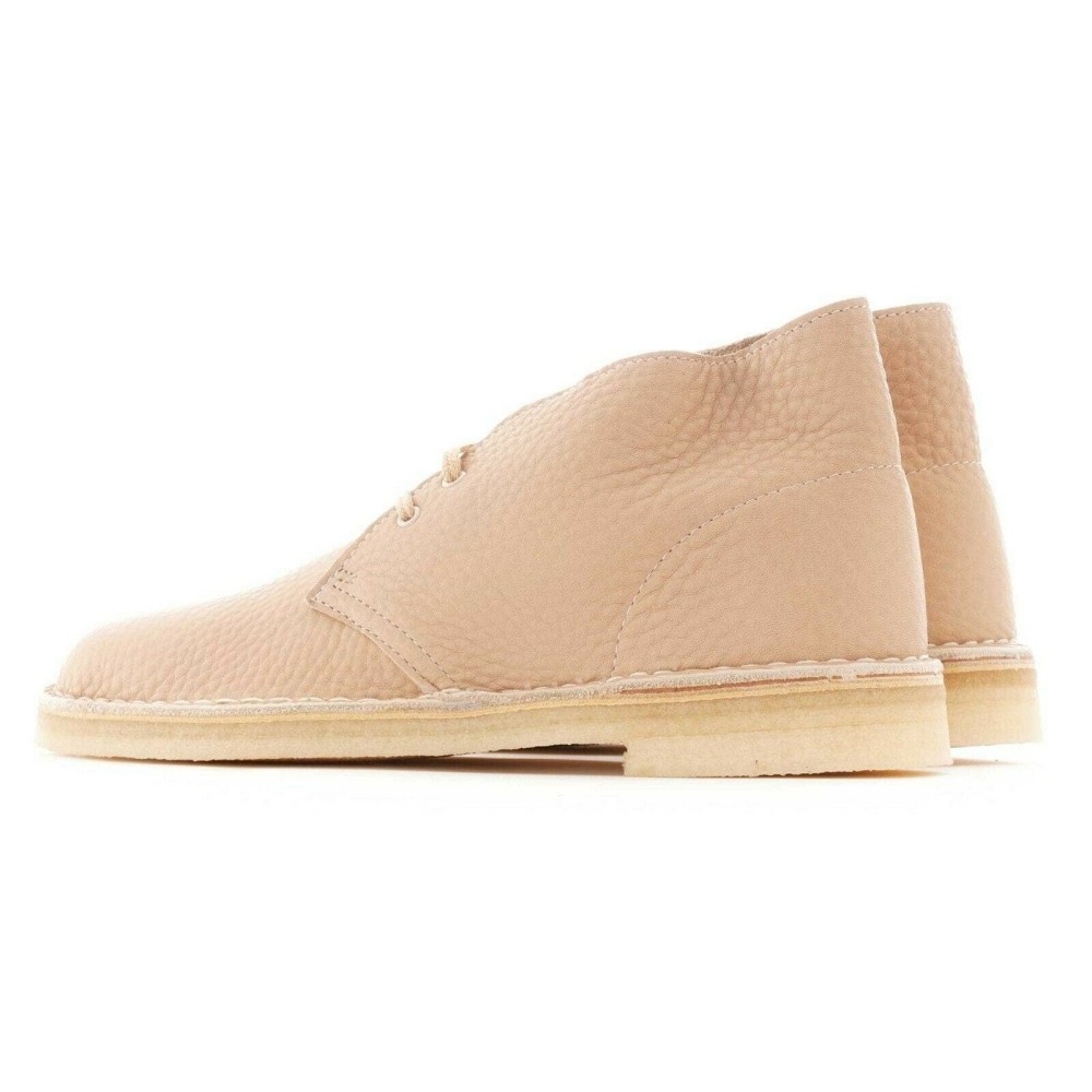 Clarks Originals Men's Desert Boots White Leather Chukka Boots (2)