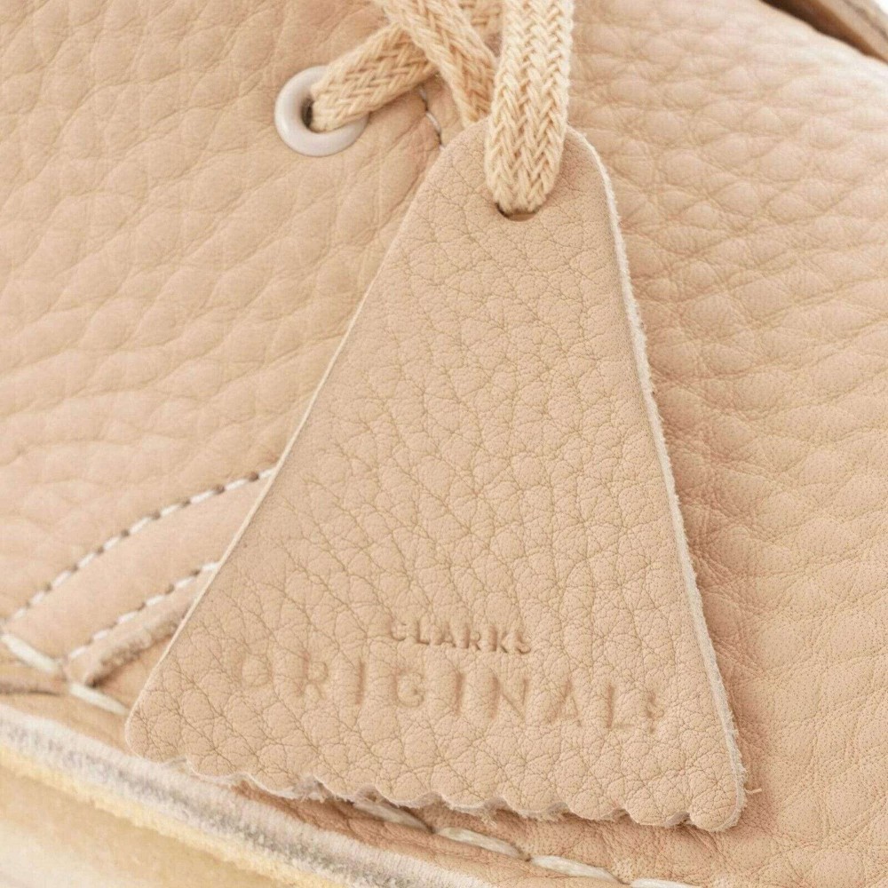 Clarks Originals Men's Desert Boots White Leather Chukka Boots (3)