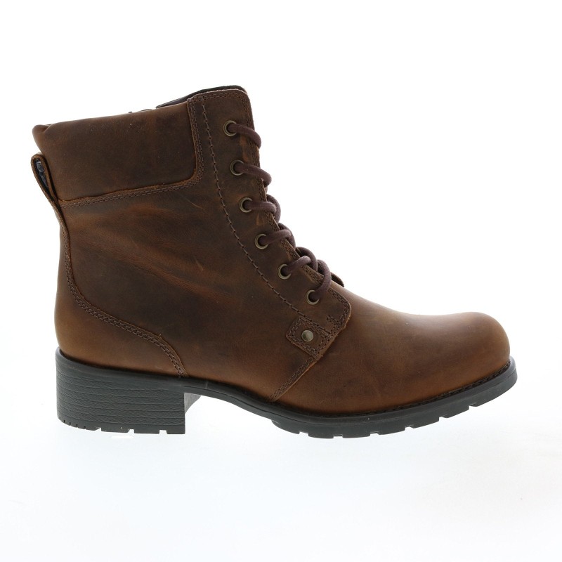 Clarks Orinoco Spice 26110935 Womens Brown Leather Zipper Dress Boots (2)