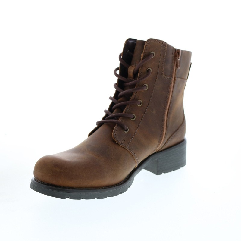 Clarks Orinoco Spice 26110935 Womens Brown Leather Zipper Dress Boots (4)