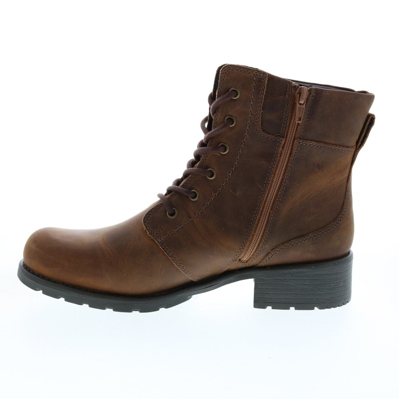 Clarks Orinoco Spice 26110935 Womens Brown Wide Leather Zipper Dress Boots (5)