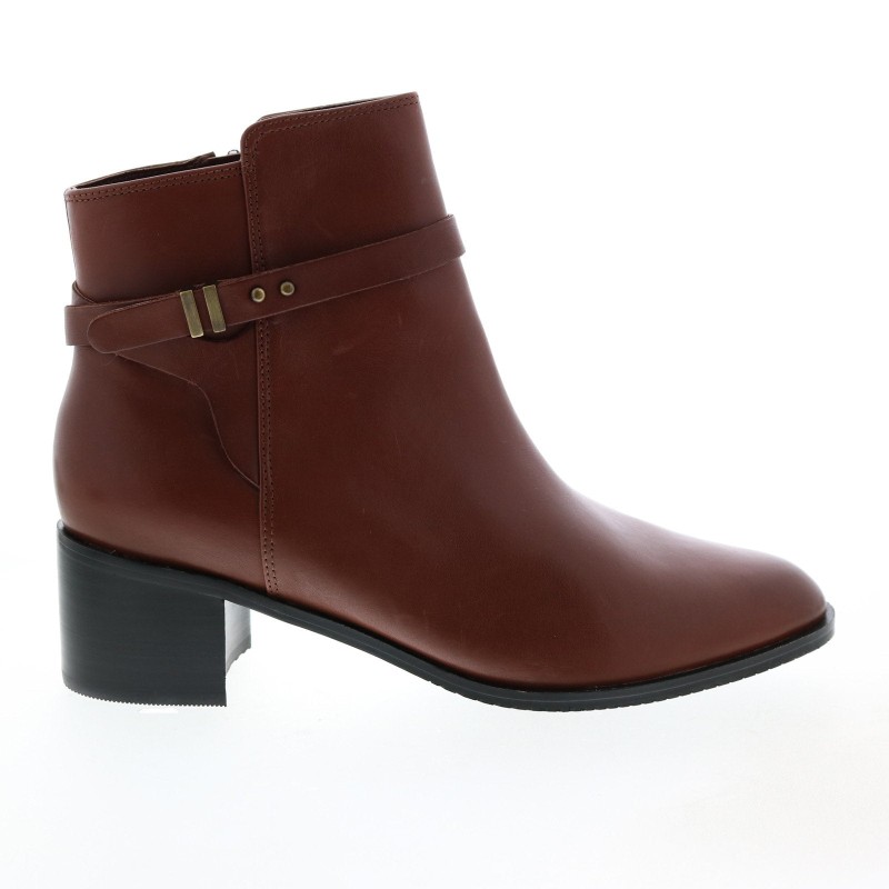 Clarks Poise Freya 26145642 Womens Brown Leather Ankle & Booties Boots (2)