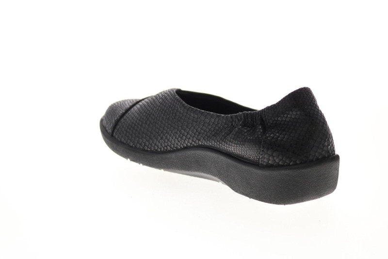 Clarks Sillian Jetay Synthetic 26126474 Womens Black Loafer Flats Shoes (2)