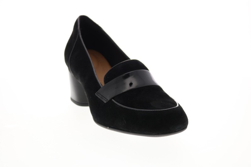 Clarks Un Cosmo Way 26144629 Womens Black Suede Slip On Pumps Heels Shoes