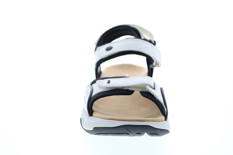 Clarks Wave Grip 26133599 Womens White Wide Synthetic Sport Sandals Shoes (3)
