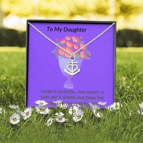 Dainty Polished To My Daughter Necklace