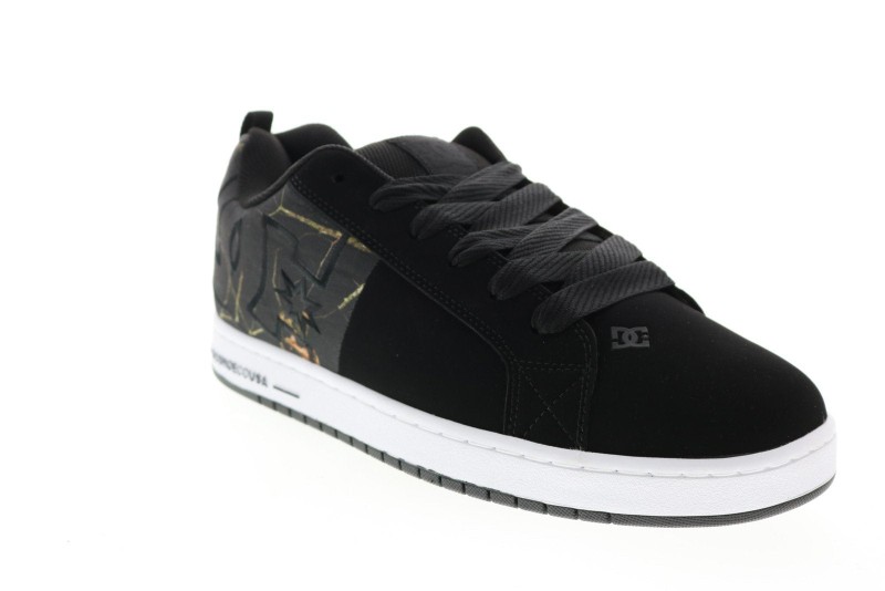 Dc Ct Graffik Sq Adys100442-bkn Mens Black Skate Inspired Sneakers Shoes