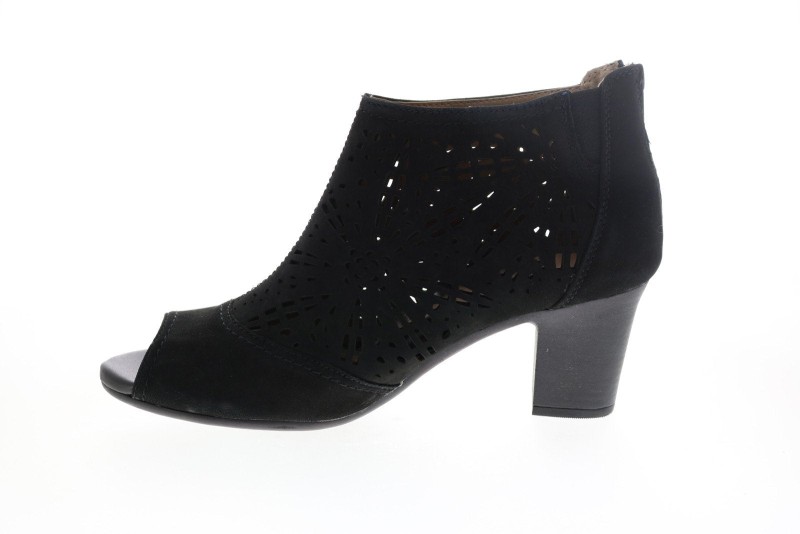 Earth Origins Shaye Womens Black Suede Zipper Ankle & Booties Boots (5)