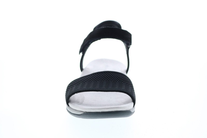 Easy Spirit Shaliey Seshailey Womens Black Leather Sport Sandals Shoes (3)