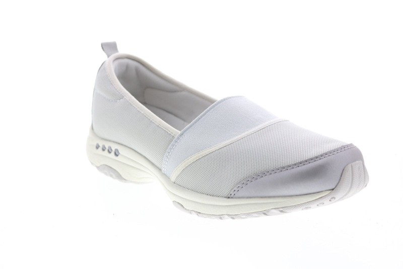 Easy Spirit Twist2 Setwist2 Womens Gray Wide Synthetic Loafer Flats Shoes