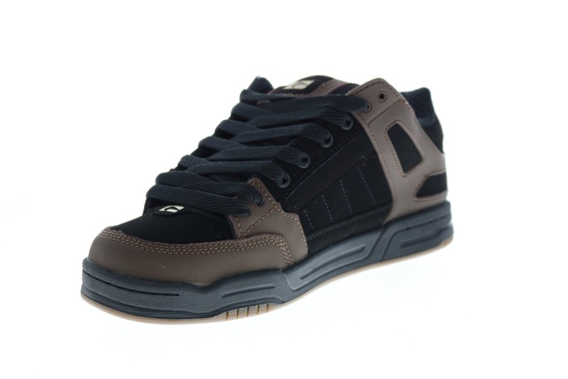 Globe Tilt Gbtilt Mens Black Nubuck Lace Up Skate Inspired Sneakers Shoes (4)