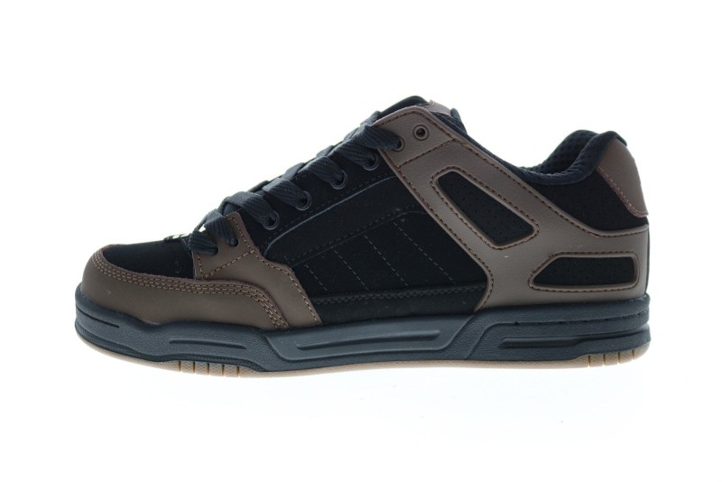 Globe Tilt Gbtilt Mens Black Nubuck Lace Up Skate Inspired Sneakers Shoes (5)